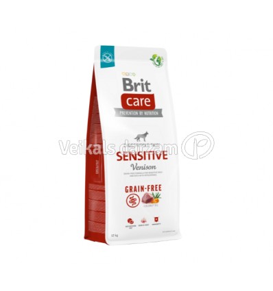 BRIT CARE SENSITIVE VENISON POTATO 12KG SUŅIEM