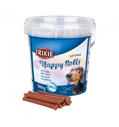 TRIXIE SOFT SNACK HAPPY ROLLS 500G SUŅIEM