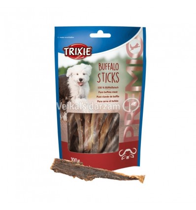 TRIXIE PREMIO BUFFALO STICKS 100G GARDUMS SUŅIEM