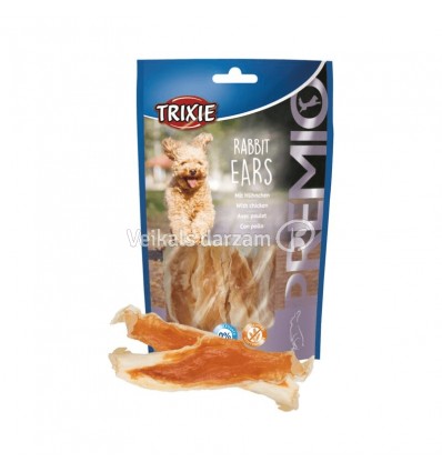 TRIXIE PREMIO RABBIT EARS 80G GARDUMS SUŅIEM