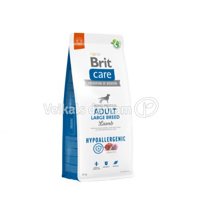 BRIT CARE ADULT L LAMB&RICE 12KG SUŅIEM