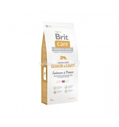 BRIT CARE SENIOR SALMON&POTATO 3KG SUŅIEM