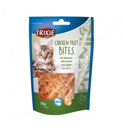 TRIXIE PREMIO CHICKEN FILET BITES GARDUMI KAĶIEM 50G