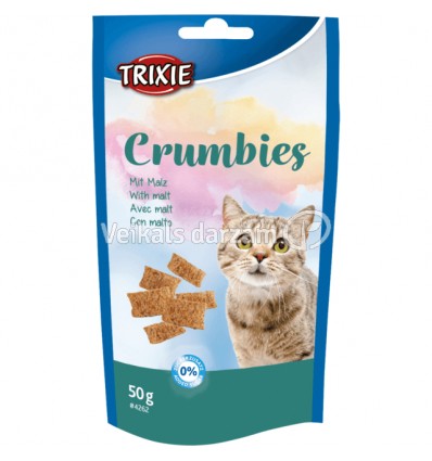 TRIXIE CRUMBIES SU SALYKLU 50G GARDUMS KAĶIEM