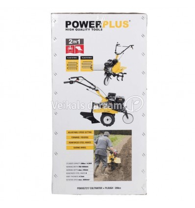 BENZĪNA KULTIVATORS POWER PLUS POWXG7217