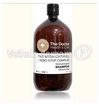 THE DOCTOR MATU ŠAMPŪNS DARVA + IHTIOLS + SEBO STOP, DERMATOLOĢISKAIS KOMPLEKSS 946ML