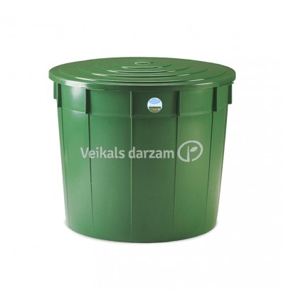 PLASTMASAS ŪDENS TVERTNE AR VĀKU 500 L ZAĻA