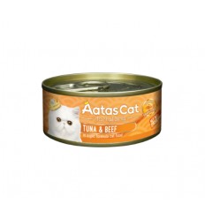 AATAS TUNA&BEEF KONSERVAI 80G KAĶIEM