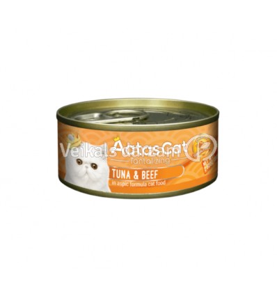 AATAS TUNA&BEEF KONSERVAI 80G KAĶIEM