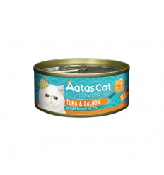 AATAS TUNA&SALMON KONSERVAI 80G KAĶIEM