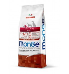 MONGE DRY DOG SPECIAL LINE - MINI ADULT LAMB, RICE & POTATOES 7,5KG SUŅIEM