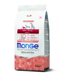 MONGE DRY DOG SPECIAL LINE - MINI ADULT SALMON & RICE 2,5KG SUŅIEM