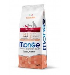 MONGE DRY DOG SPECIAL LINE - MINI ADULT SALMON & RICE 7,5 KG SUŅIEM