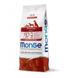 MONGE DRY DOG SPECIAL LINE - ALL BREEDS ADULT LAMB, RICE & POTATOES 12KG SUŅIEM