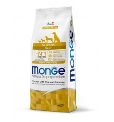 MONGE DRY DOG SPECIAL LINE - ALL BREEDS ADULT CHICKEN, RICE & POTATOES 12KG SUŅIEM