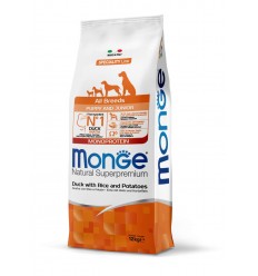 MONGE DRY DOG SPECIAL LINE MONO - ALL BREEDS PUPPY DUCK, RICE & POTATOES 12KG KUCĒNIEM