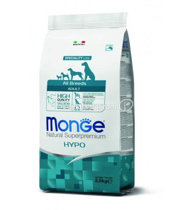 MONGE DRY DOG SPECIAL LINE - ALL BREEDS ADULT HYPOALLERGENIC SALMON & TUNA 2,5 KG SUŅIEM