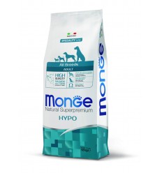 MONGE DRY DOG SPECIAL LINE - ALL BREEDS ADULT HYPOALLERGENIC SALMON&TUNA 12KG SUŅIEM