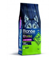 MONGE DRY DOG BWILD - ALL BREEDS ADULT BOAR 12KG SUŅIEM