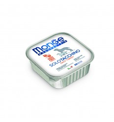 MONGE MONOPROTEICO "SOLO" - WET DOG PATE 100% TURKEY 150G SUŅIEM