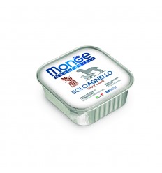 MONGE MONOPROTEICO "SOLO" - WET DOG PATE 100% LAMB 150G SUŅIEM