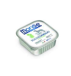 MONGE MONOPROTEICO "SOLO" - WET DOG PATE 100% RABBIT 150G SUŅIEM