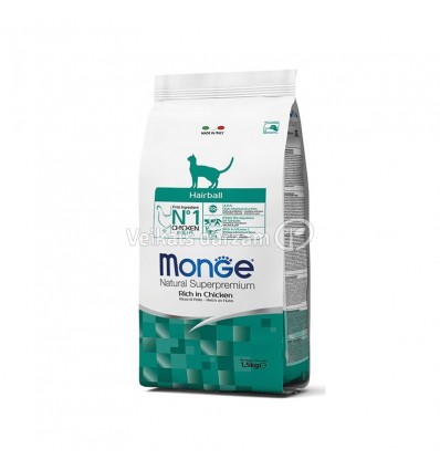 MONGE HAIRBALL 0,4KG KAĶIEM