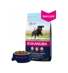 EUKANUBA JUNIOR (12–24 MĒNEŠI) LARGE BREED 15 KG KUCĒNIEM