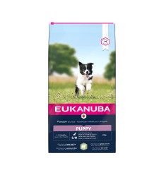 EUKANUBA PUPPY S/M BREEDS LAMB & RICE 12 KG KUCĒNIEM