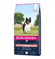 EUKANUBA DOG SENIOR SMALL MEDIUM BREED LAMB RICE 12 KG SUŅIEM