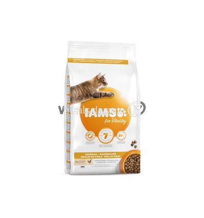 IAMS ADULT CAT HAIRBALL CHICKEN 10 KG AR VISTU KAĶIEM