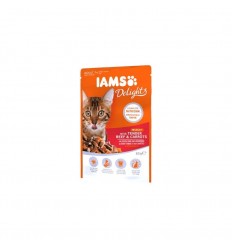 IAMS CAT DELIGHT BEEF&CARROTS IN JELLY 85 G KAĶIEM