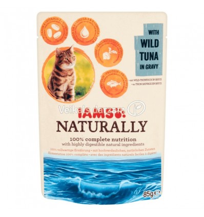 IAMS CAT WILD TUNZIS 85 G KAĶIEM