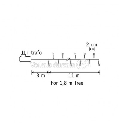 VIRTENE 1070840 550LED 11M