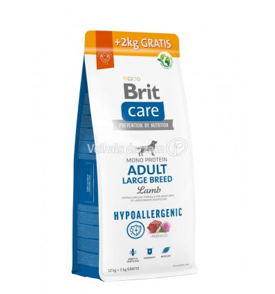 BRIT CARE ADULT L LAMB&RICE 12+2KG SUŅIEM