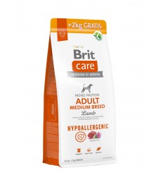 BRIT CARE ADULT M LAMB&RICE 12+2KG SUŅIEM