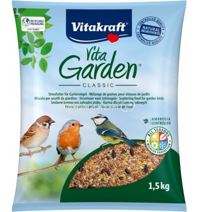 VITAKRAFT CLASSIC SEED MIX 1.5KG MAISĪJUMS PUTNIEM