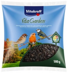 VITAKRAFT CLASSIC SUNFLOWERSEEDS BLACK 500G SAULESPUĶU SĒKLAS