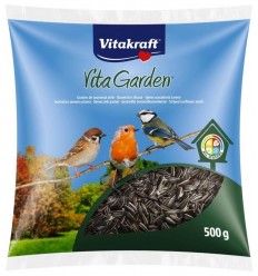 VITAKRAFT CLASSIC SUNFLOWERSEEDS STRIPED 500G SAULESPUĶU SĒKLAS