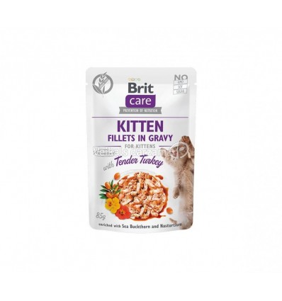 BRIT CARE TURKEY FILLETS 85G KAĶĒNIEM