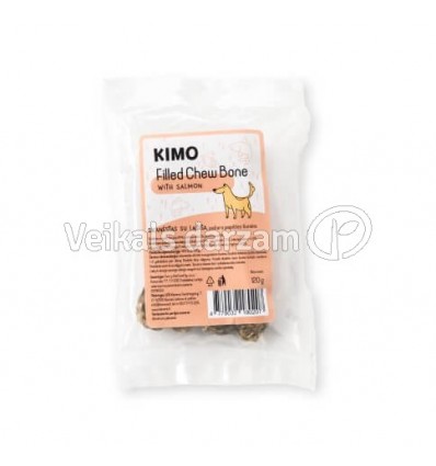 KIMO FILLED CHEW BONE WITH SALMON KĀRUMS SUŅIEM 120G