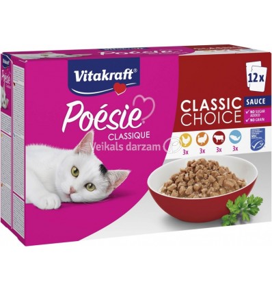 VITAKRAFT POESIE KONSERVI 12X85G 58980 KAĶIEM