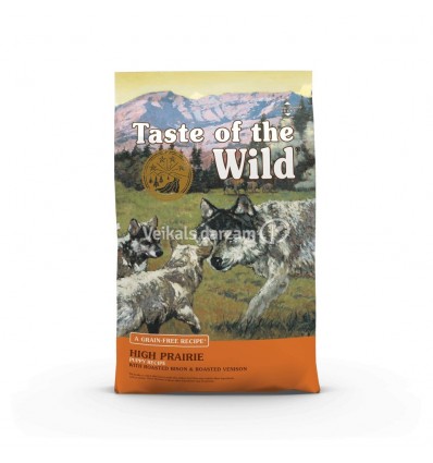 TASTE OF THE WILD HIGH PRAIRIE PUPPY BISON VENISON 2KG KUCĒNIEM