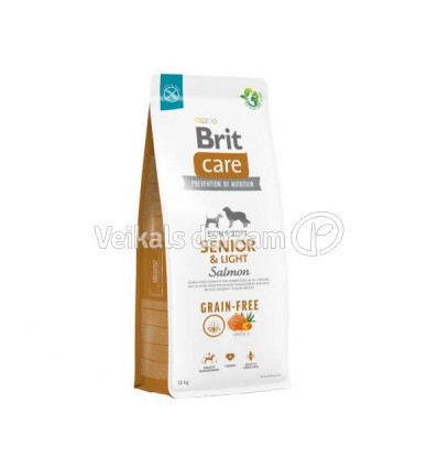 BRIT CARE SENIOR SALMON&POTATO 3KG SUŅIEM