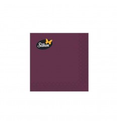 SALVETES SILKEN 33X33 3SL 20GAB BORDO ASSDA33VB