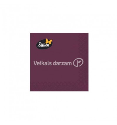 SALVETES SILKEN 33X33 3SL 20GAB BORDO ASSDA33VB