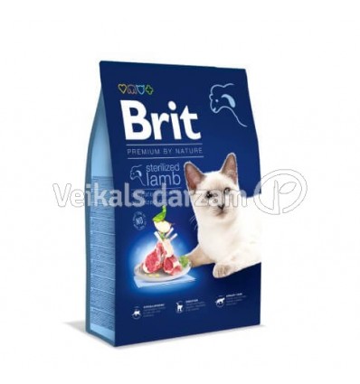 BRIT PREMIUM CAT STERILIZED ADULT LAMB 1,5KG KAĶIEM