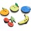 CROCS AKSESUĀRI SMILE FRUIT 5GAB