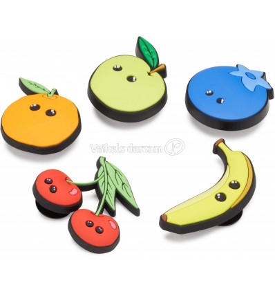 CROCS AKSESUĀRI SMILE FRUIT 5GAB