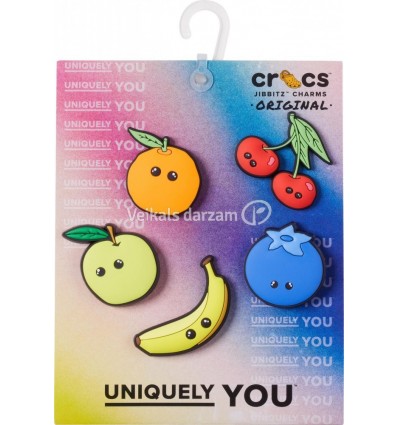 CROCS AKSESUĀRI SMILE FRUIT 5GAB